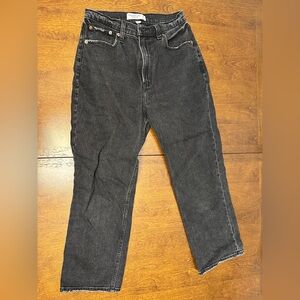 Abercrombie & Fitch The Ankle Straight Ultra High Rise Curve Love Jeans